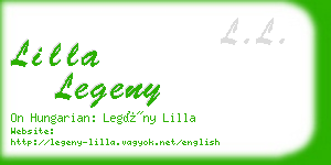 lilla legeny business card